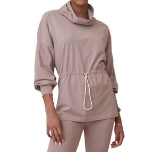 Gray State Rowan Sweatshirt Quail Funnel Neck Drawstring Women's 2